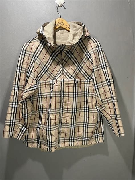 burberry mens blue plaid reversable jacket|burberry plaid denim jacket.